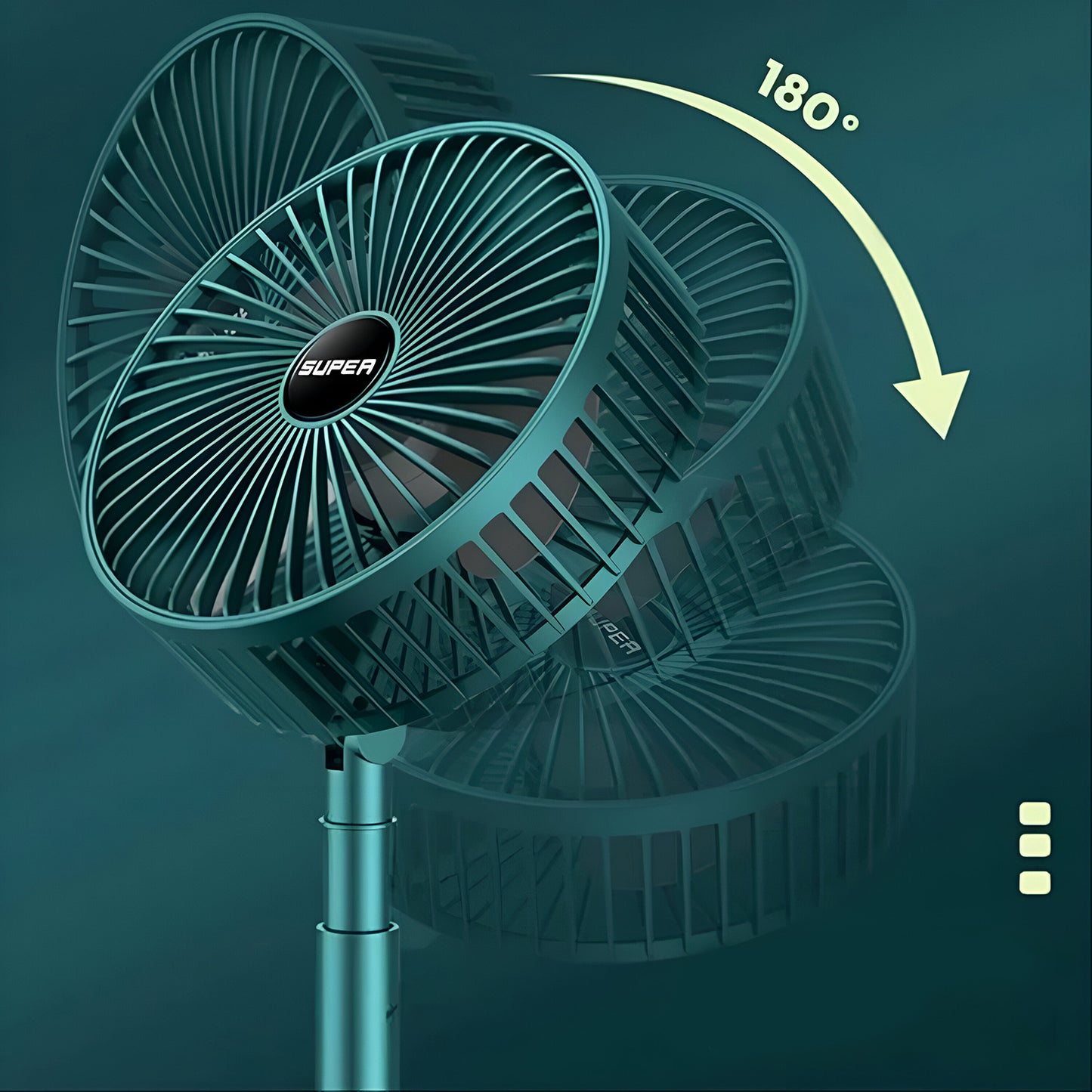 4642 Telescopic Electric Desktop Fan Height Adjustable Foldable Portable For Travelcarry Silent Table Top Personal Fan For Bedside Office Table (Battery Not Include) - warehousetech13