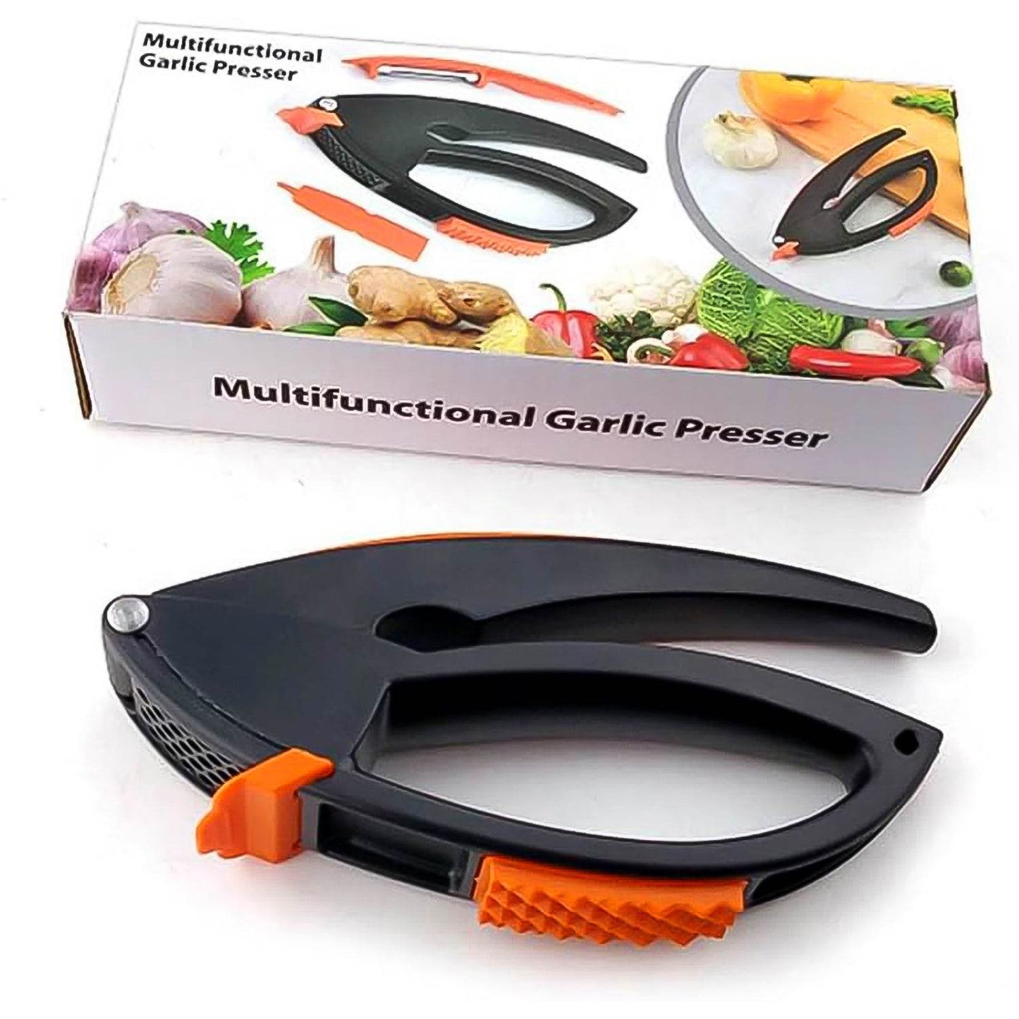 Multifunctional Garlic Press Garlic Mincing Crushing Tool (1 Pc) - warehousetech13