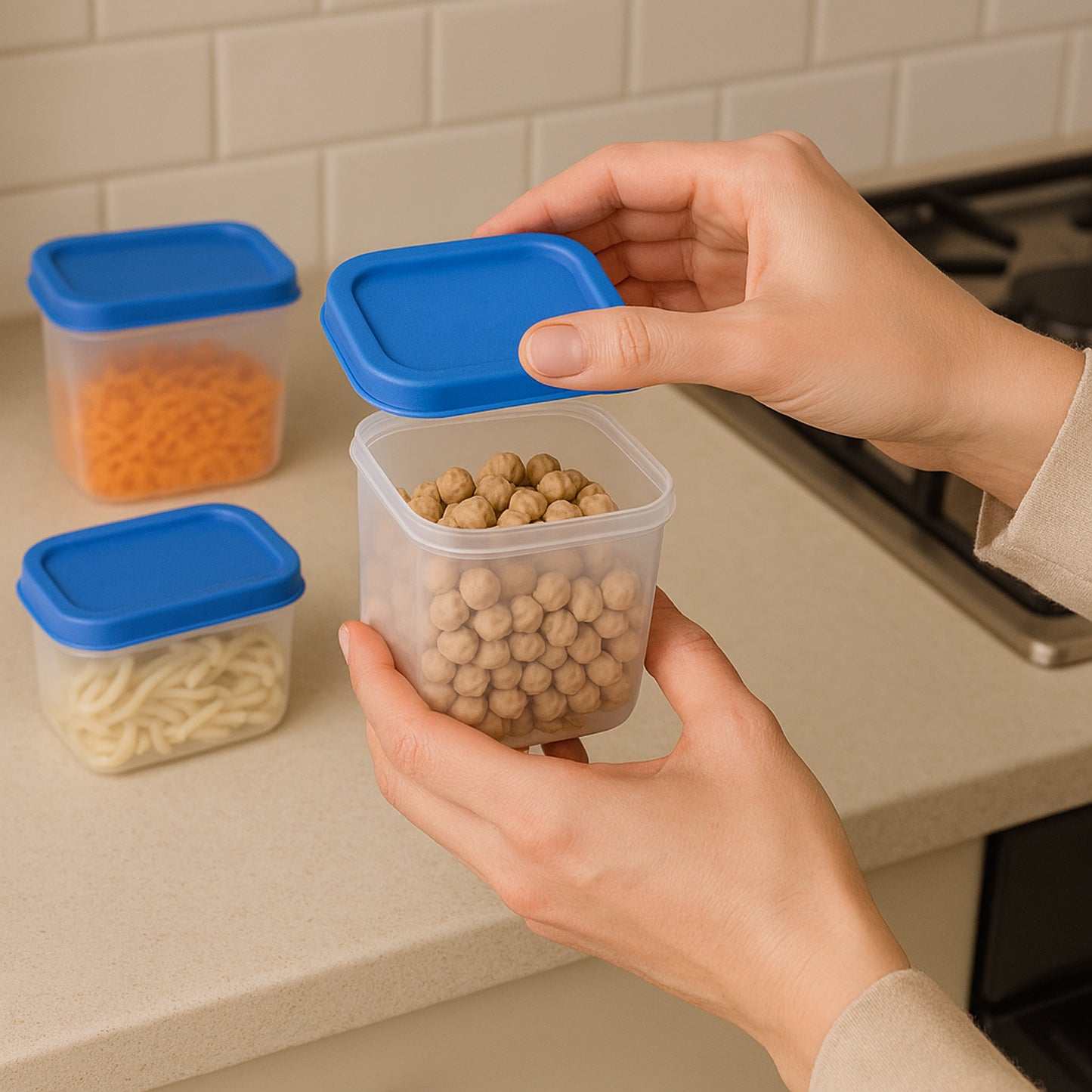 Glory Plastic Storage Container Box Set (4 Pc) - warehousetech13