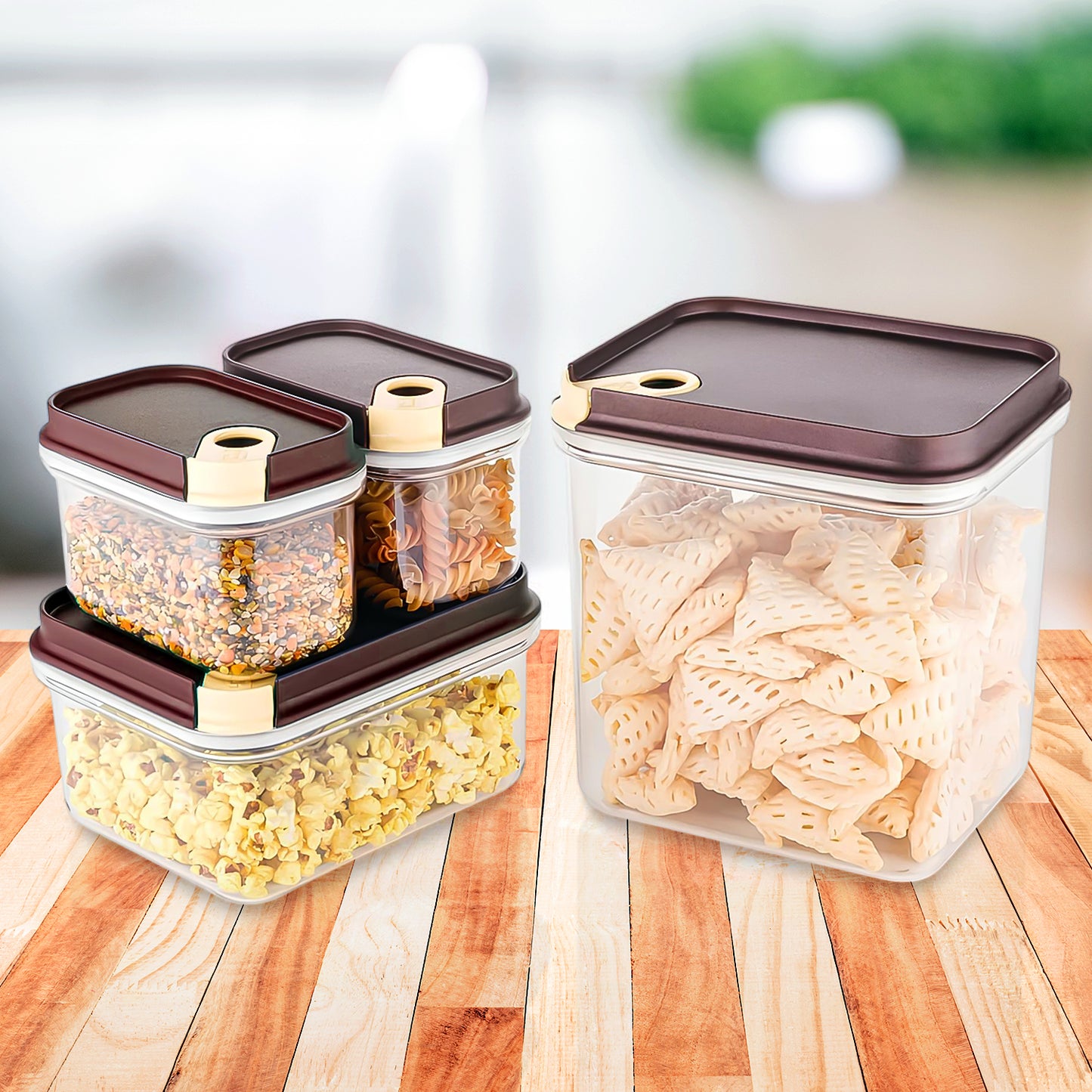 Ritu Push N Lock Airtight Food Storage Container Set (4 Pc) - warehousetech13