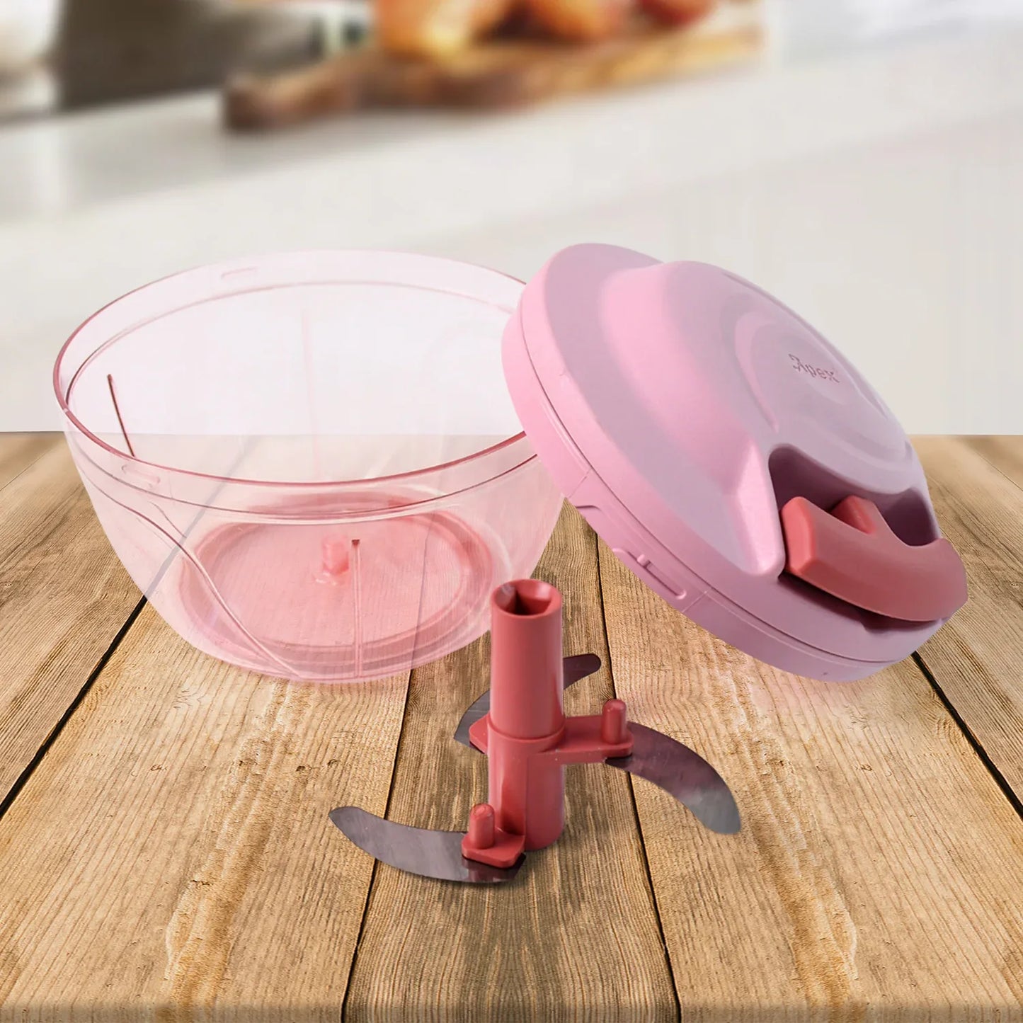 Triple Stainless Steel Blades And Hand-pull Vegetable Chopper(Power-x) - warehousetech13