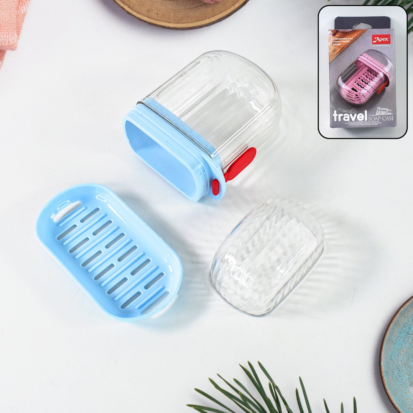 Apex Unbreakable Travel Soap Case With Secure Lock (1 Pc) - warehousetech13
