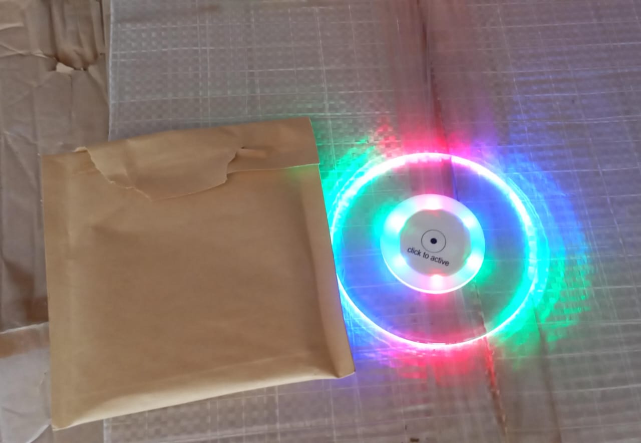 Colorful Led Cocktail Coaster Round Ultra-thin Led Drink Coaster (1 Pc) - warehousetech13