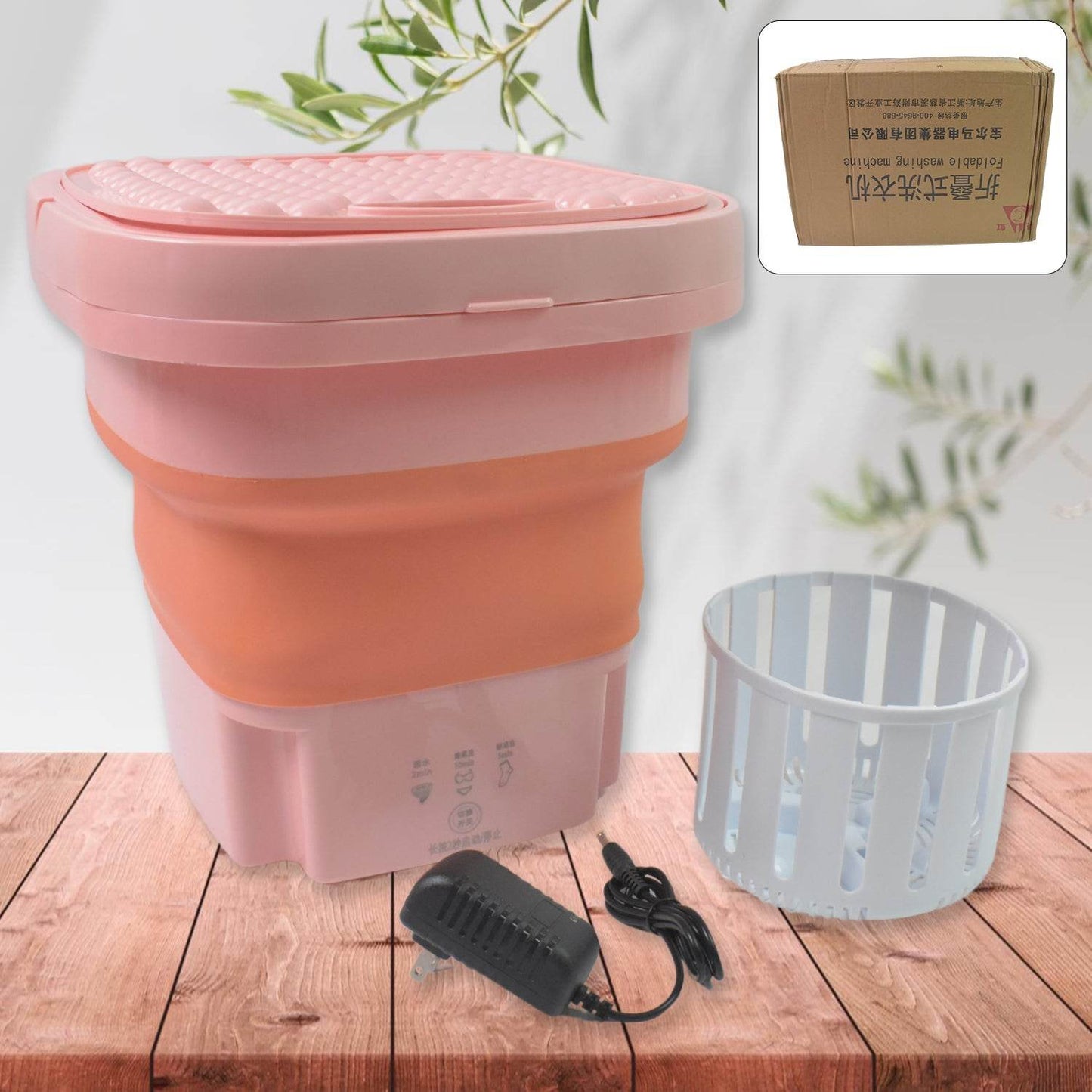 Portable Washing Machine Foldable Washer And Dryer Combo (1 Set Mix Color) - warehousetech13