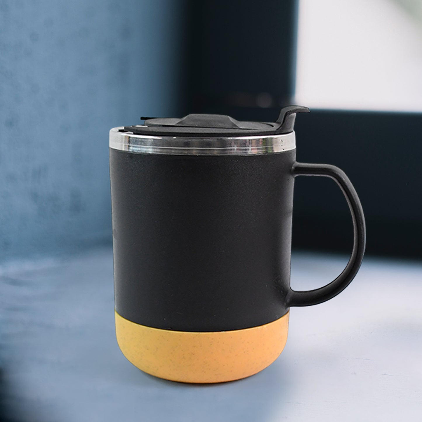 Insulated Coffee Mug With Spill-proof Lid (Approx 350ml 1 Pc) - warehousetech13