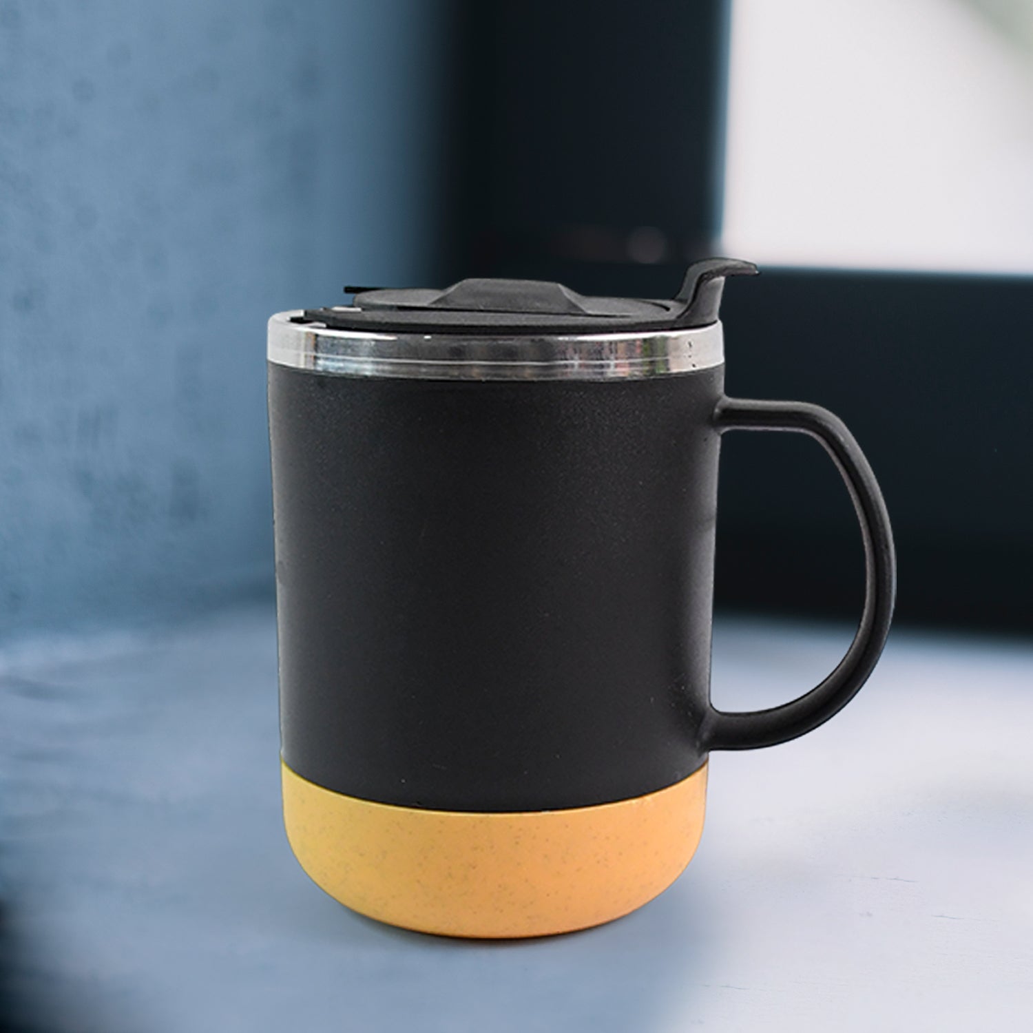 Insulated Coffee Mug With Spill-proof Lid (Approx 350ml 1 Pc) - warehousetech13