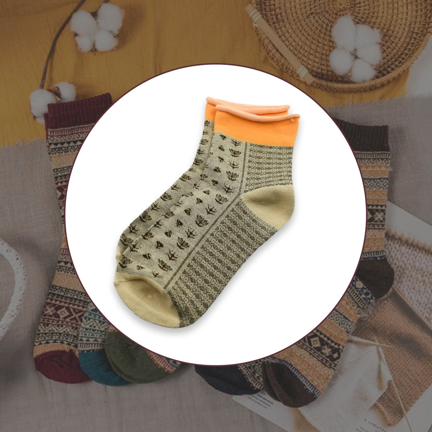 7356 Socks Breathable Thickened Classic Simple Soft Skin Friendly - warehousetech13