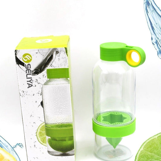 2417 Citrus Zinger Fruit Infuser Water Bottle Sports Duo Citrus Kid Zinger Juice Water Bottle - warehousetech13