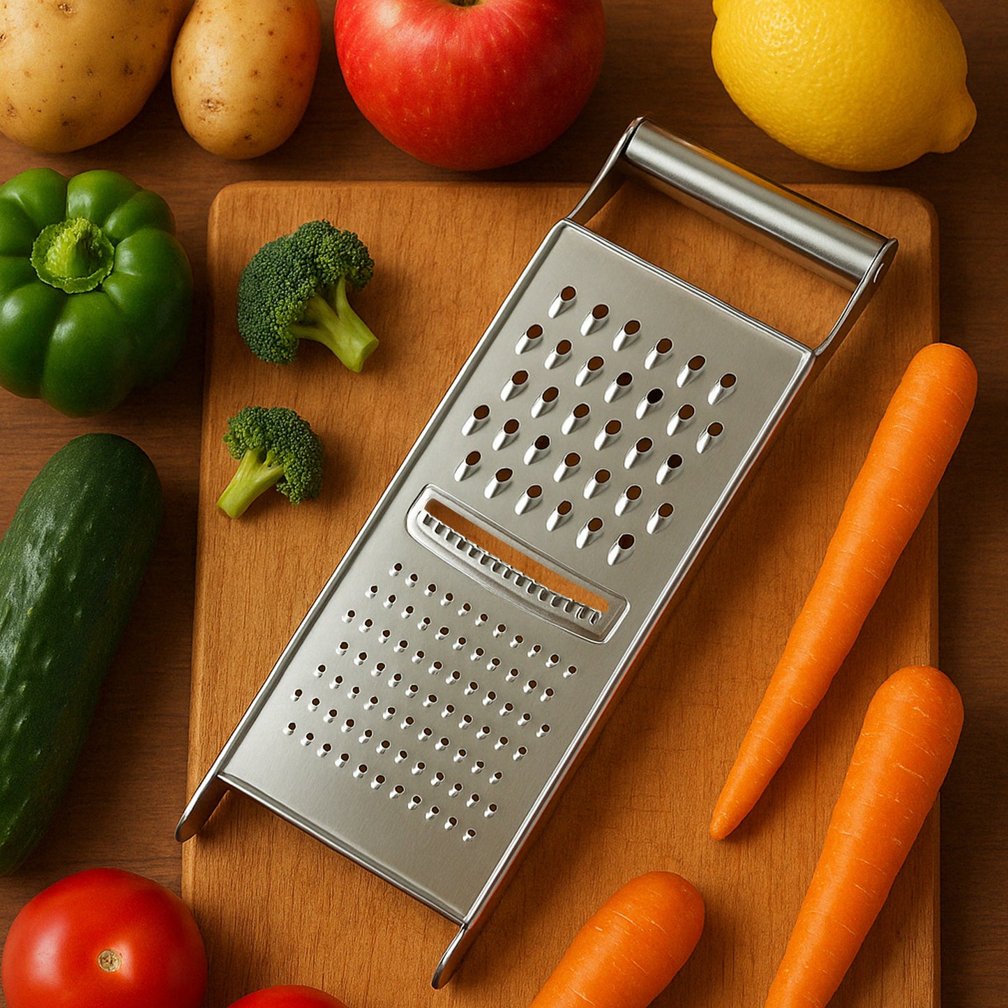 Apex Stainless Steel Grater / Slicer (3 In 1) - warehousetech13