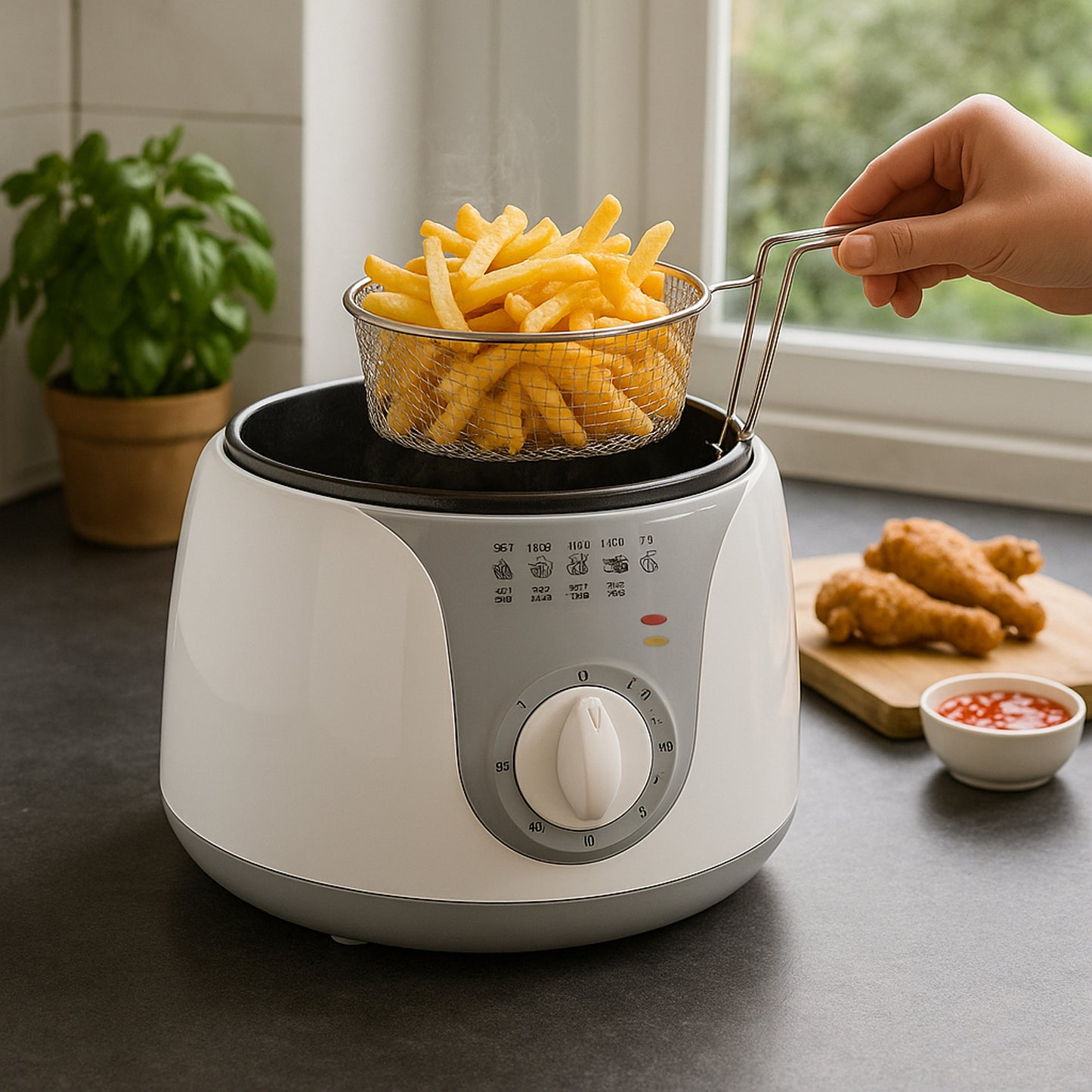 Orbit Adjustable Electric Deep Fryer - 1200w - warehousetech13