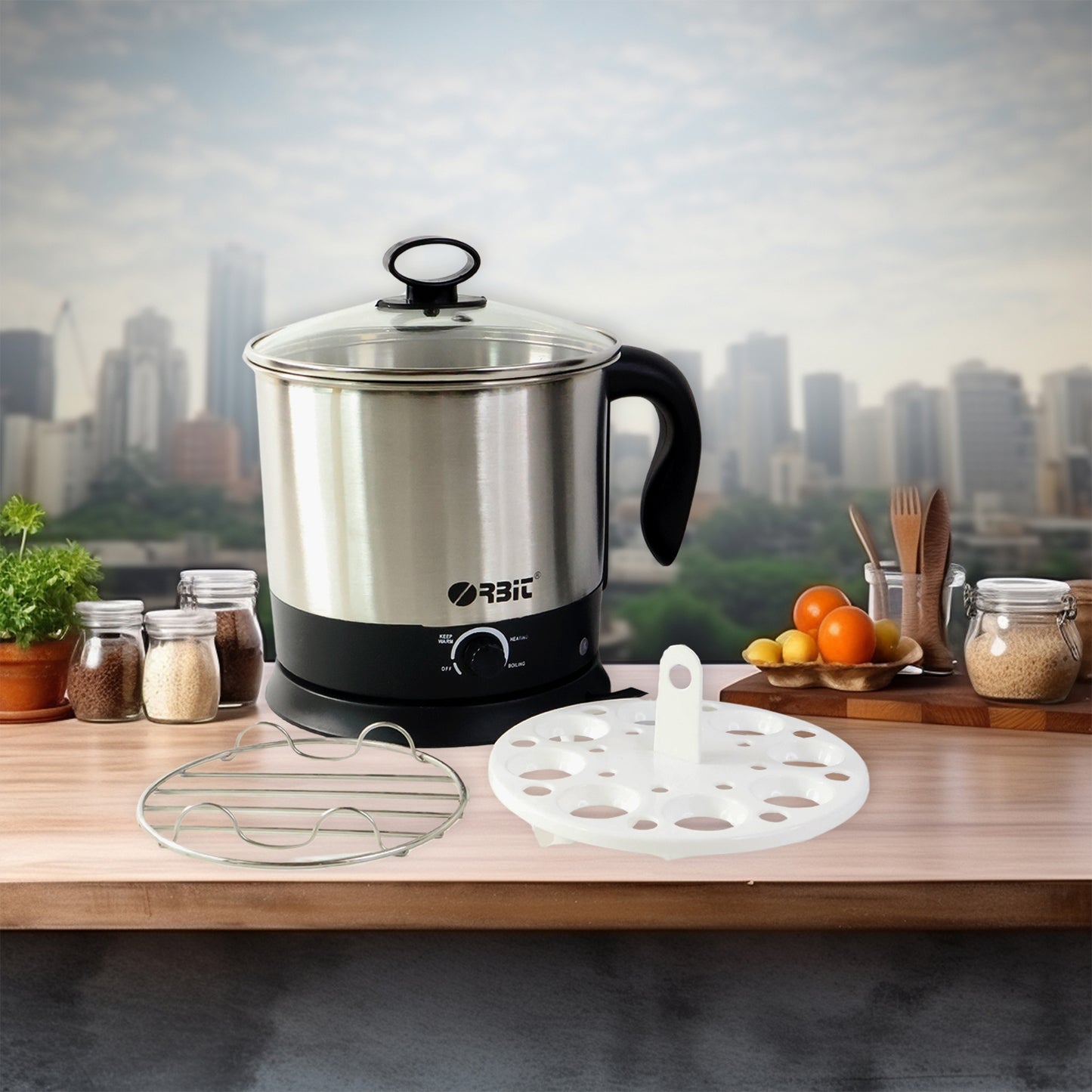 Orbit Electric Idli Cooker And Steamer - 650w - warehousetech13