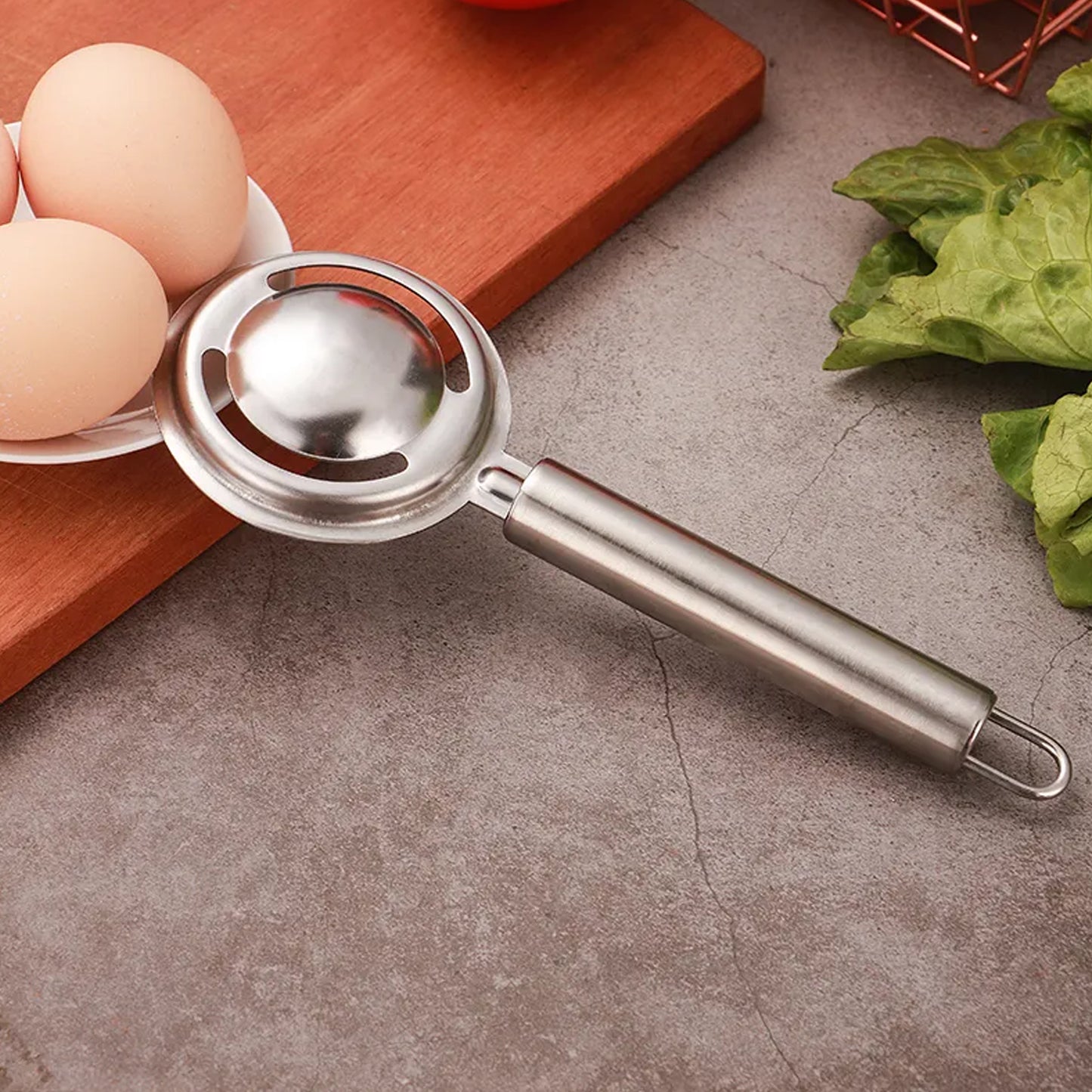 5898 Kitchen Tools Egg Yolk White Separator Stainless Steel Egg White Separator Tools Eggs Yolk Filter Gadgets Kitchen Gadgets Separating Funnel Spoon Egg Divider Tools - warehousetech13