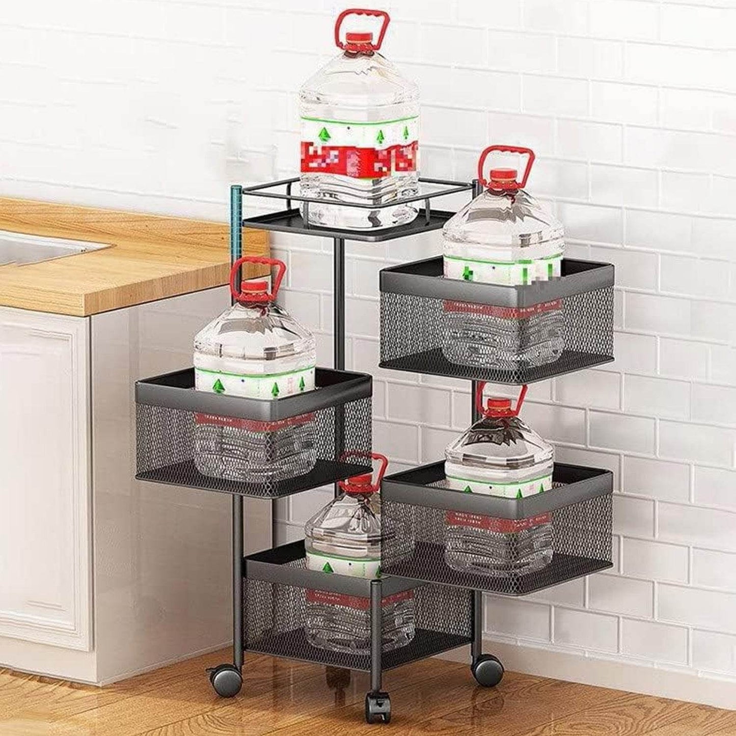 Metal High Qaulity Kitchen Trolley Kitchen Organizer Items And Kitchen Accessories - warehousetech13