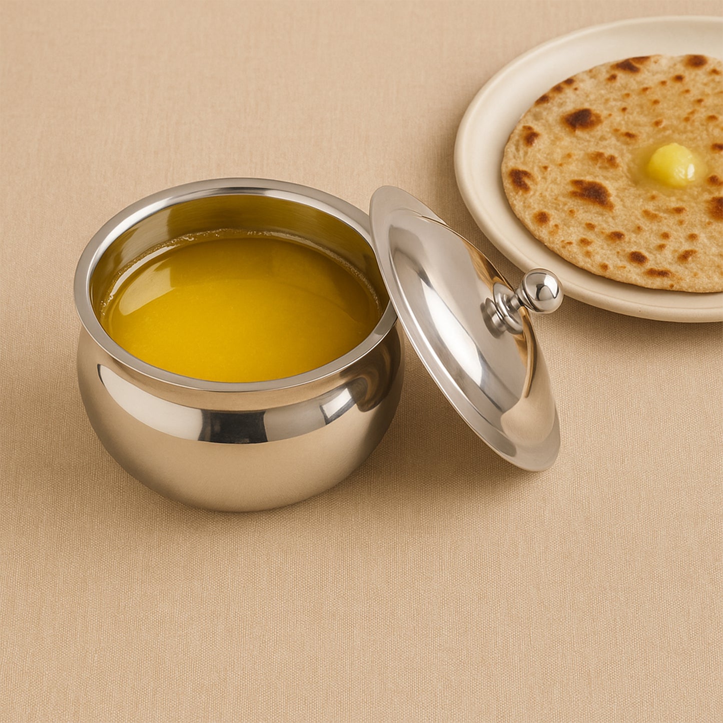 Premium Stainless Steel Ghee Pot - warehousetech13