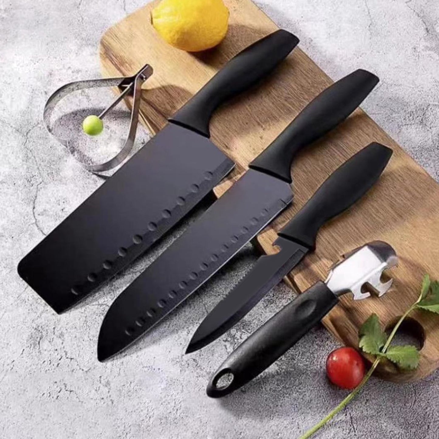 5910 5-piece Forged Kitchen Chef Cutlery Stainless Steel Knife Set Chopping Knife Chef Knife Utility Knife Butcher Knife (5pc) - warehousetech13