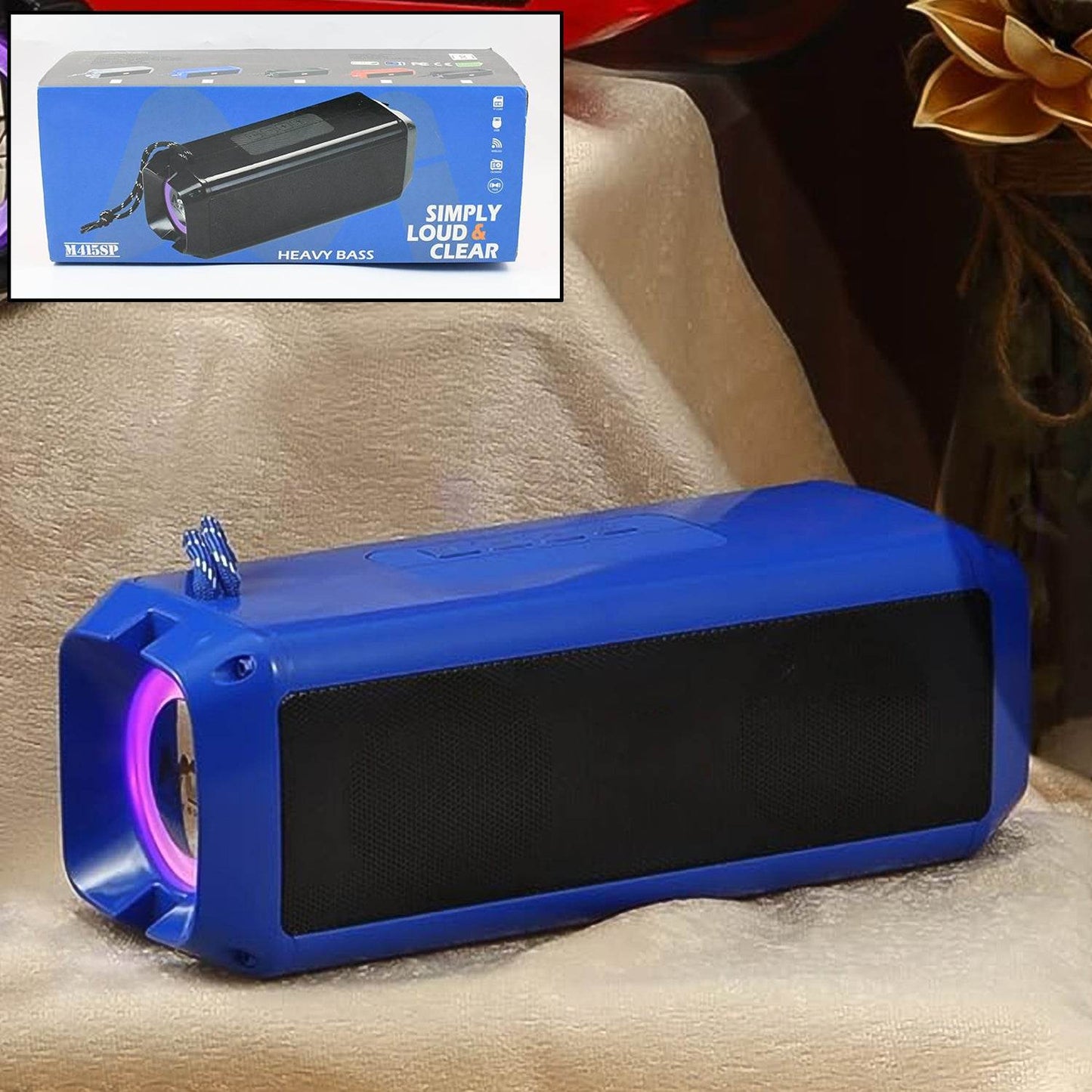 Portable Wireless Rechargeable Speaker Bluetooth Speaker (1 Pc) - warehousetech13