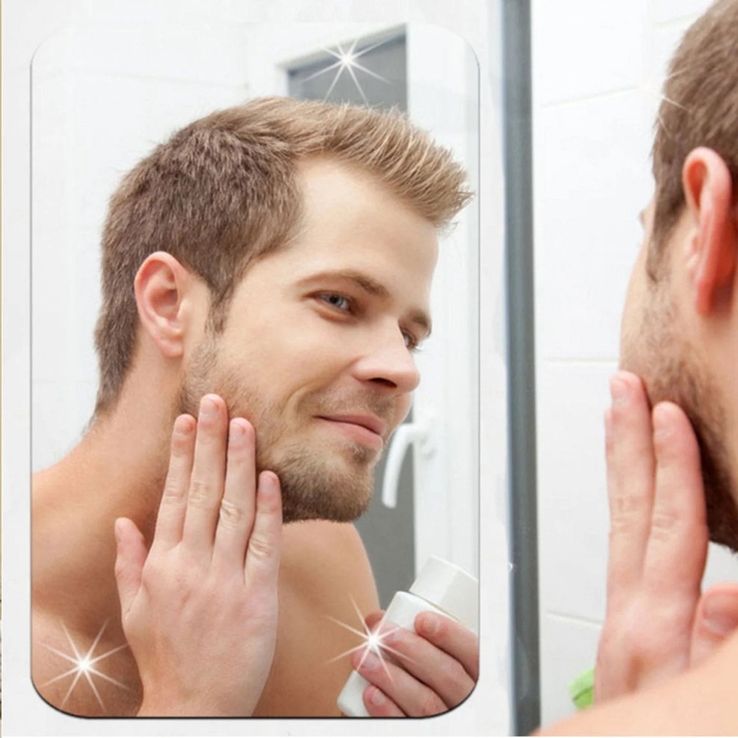 Plastic Square 3d Mirror Wall Stickers (1 Pc 30x30 Cm) - warehousetech13
