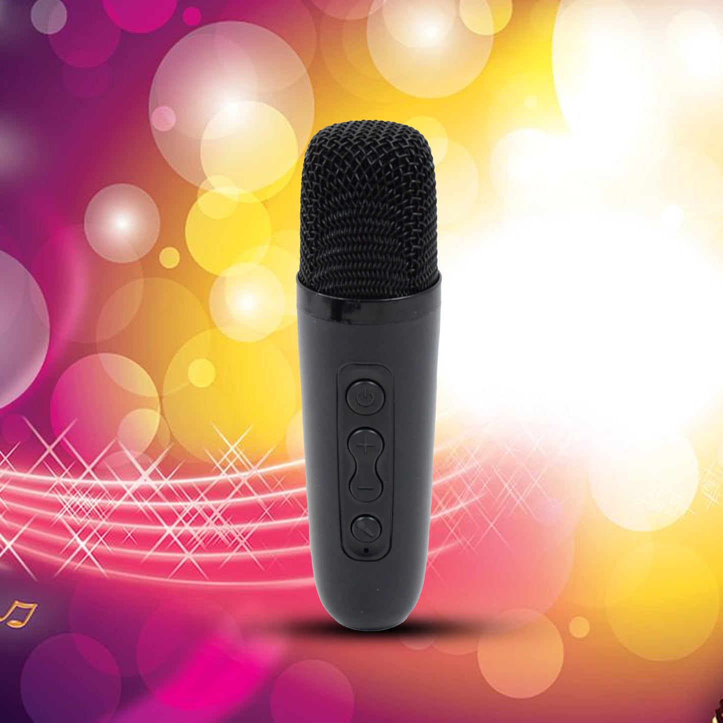 Wireless Bluetooth Speaker 5w High Bass With Wireless Mic Microphone Led Torch Solar Charging Support Usb Adjustable Strap (1 Set) - warehousetech13