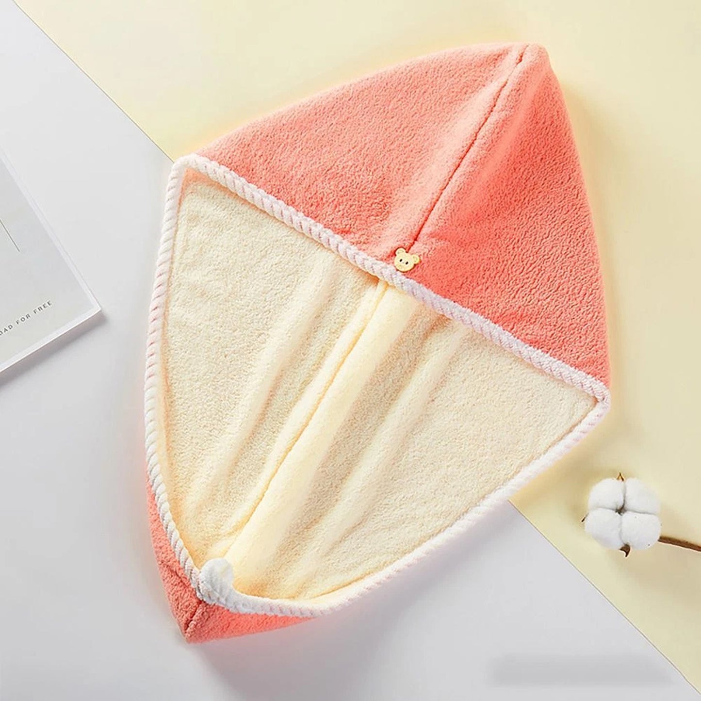 Hair Drying Magic Hair Cap Towel Wrap For Women Bath Towels (1 Pc) - warehousetech13