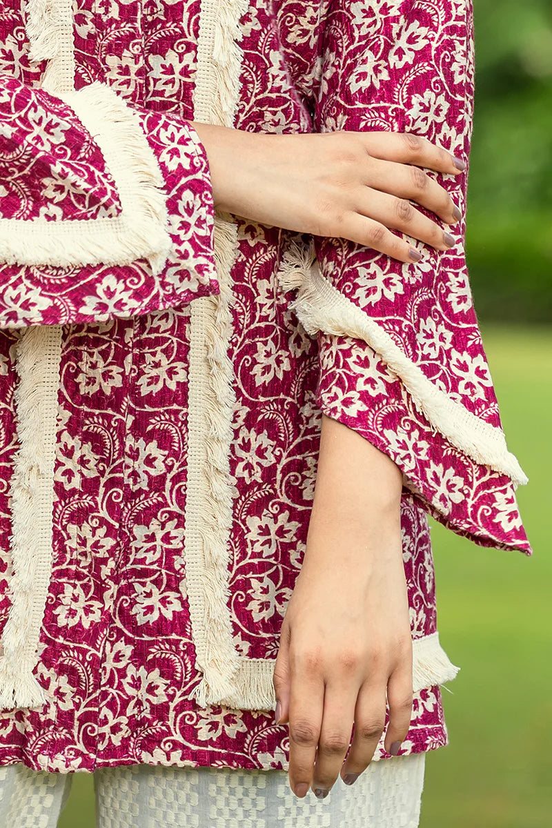 Floral Print Khadi Shirt Set