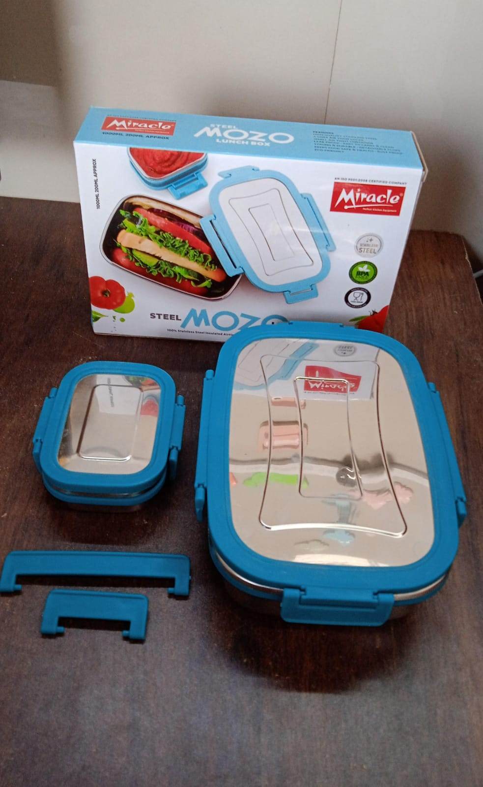 Premium Stainless Steel Lunch Box For Kid 2 Containers Lunch Box - warehousetech13