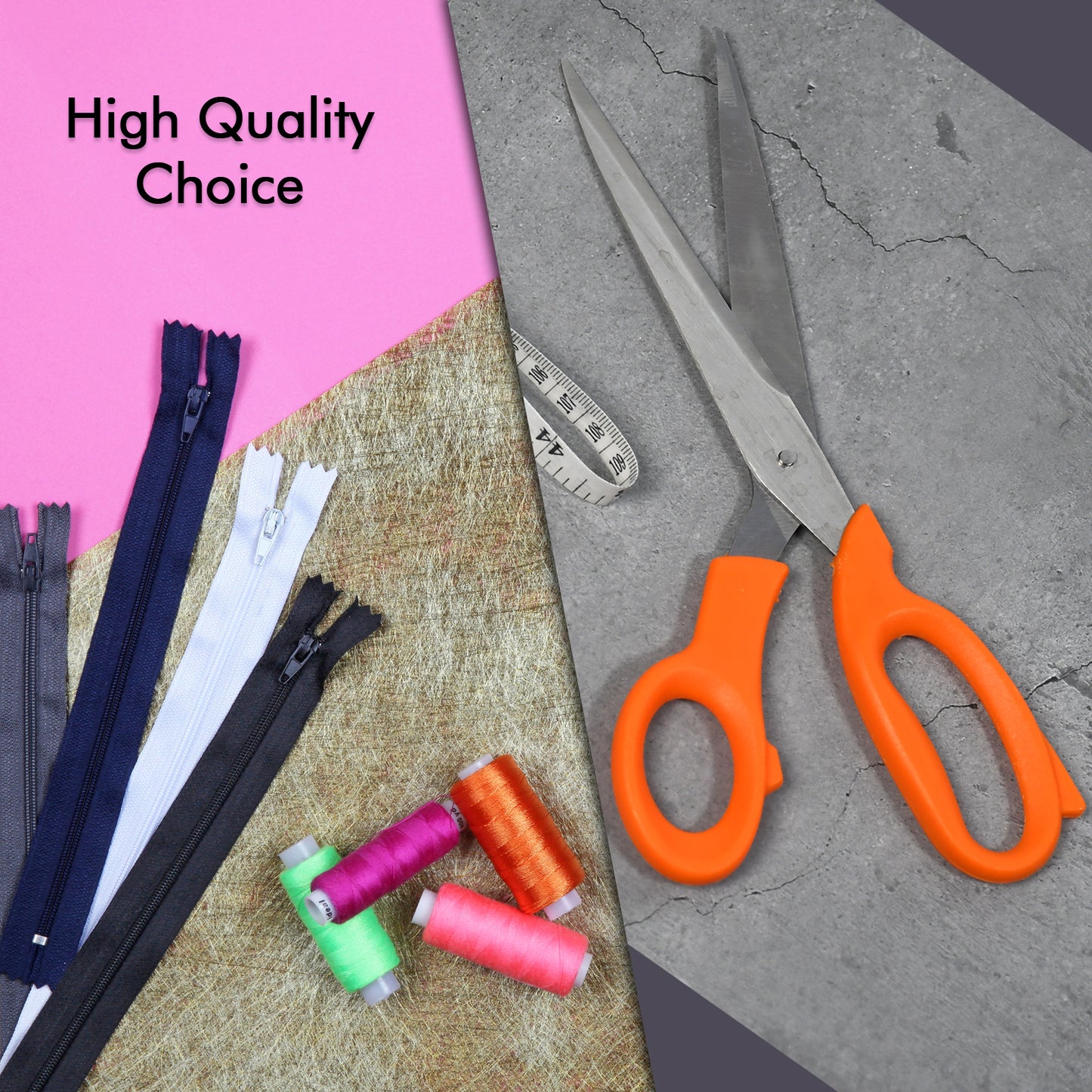 4078 Tailor Scissors And Measuring Tape High Quality Scissor With Flexible Measuring Tape For Tailor Home Use Scissor - warehousetech13