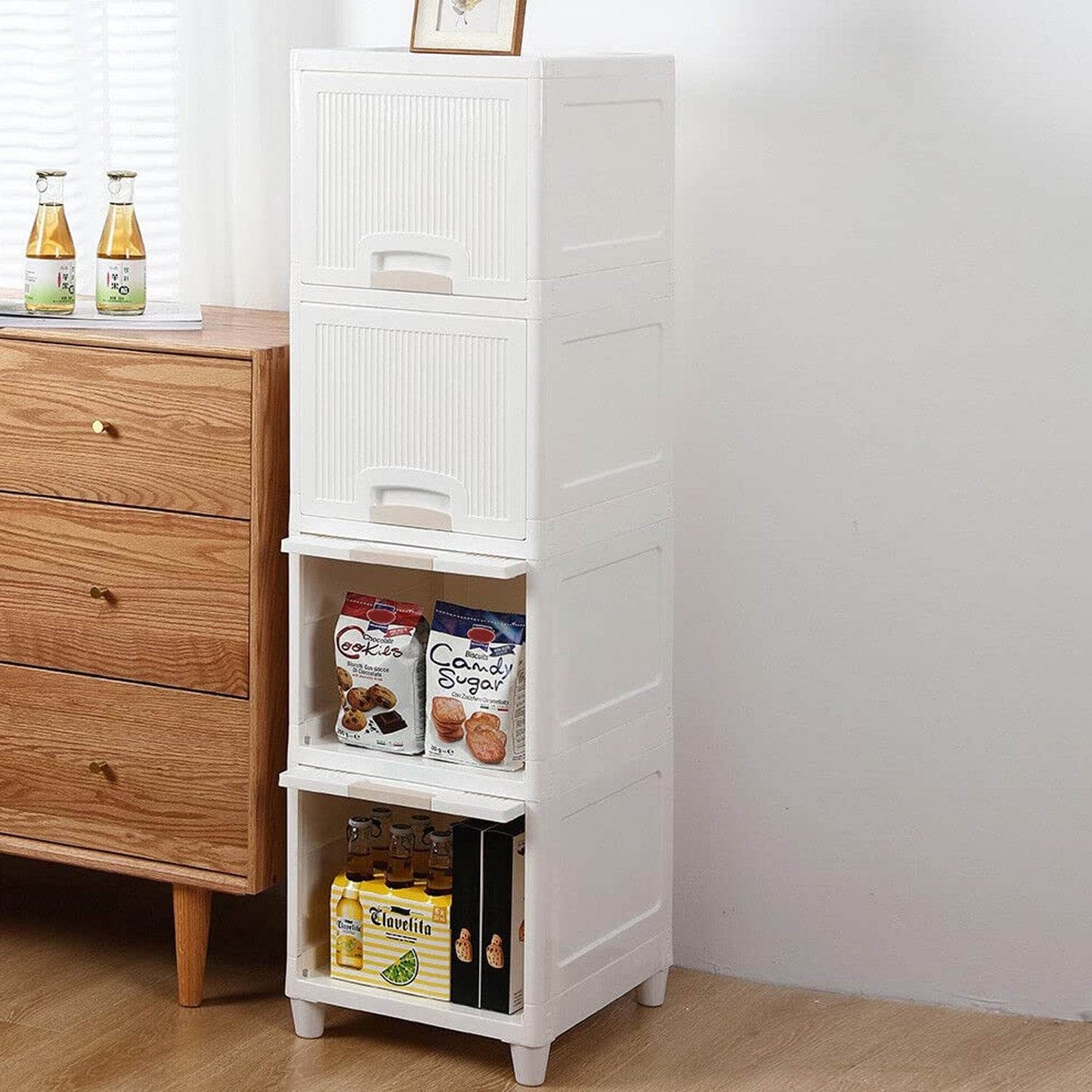 Multipurpose Storage Cabinet Storage Solutions Plastic Drawers Multi Layer Wardrobe Storage Drawers Foldable - warehousetech13