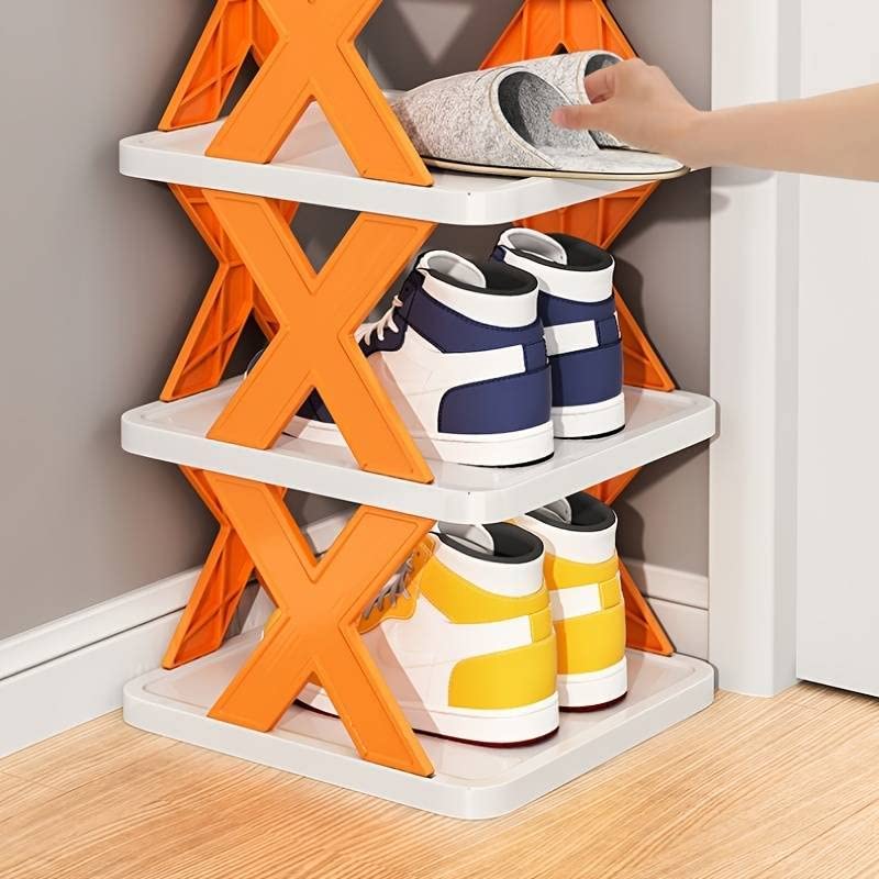 5 Tier Shoes Stand Shoe Tower Rack Suit For Small Spaces Closet Small Entryway Easy Assembly And Stable In Structure Corner Storage Cabinet For Saving Space - warehousetech13