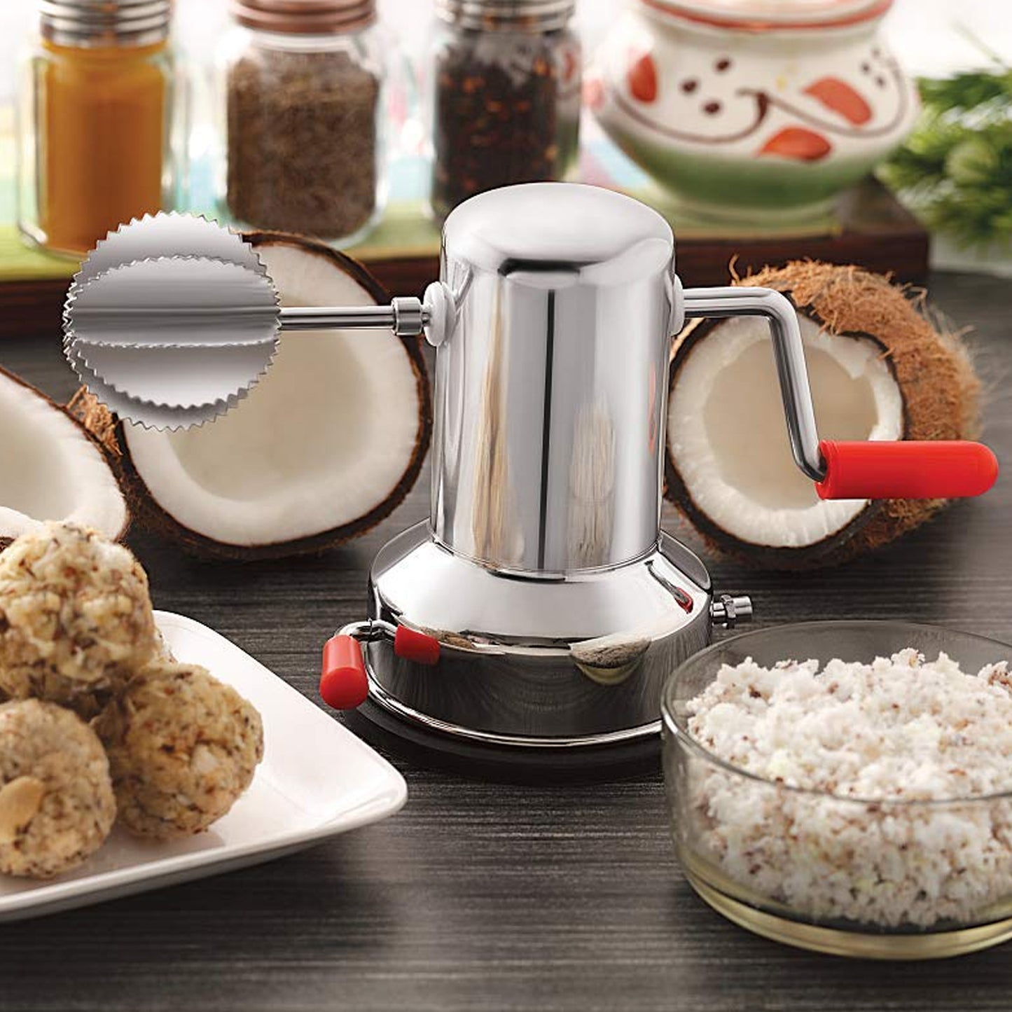 5216 Coconut Scrapers Machine Manual Steel For Home Kitchen Use - warehousetech13