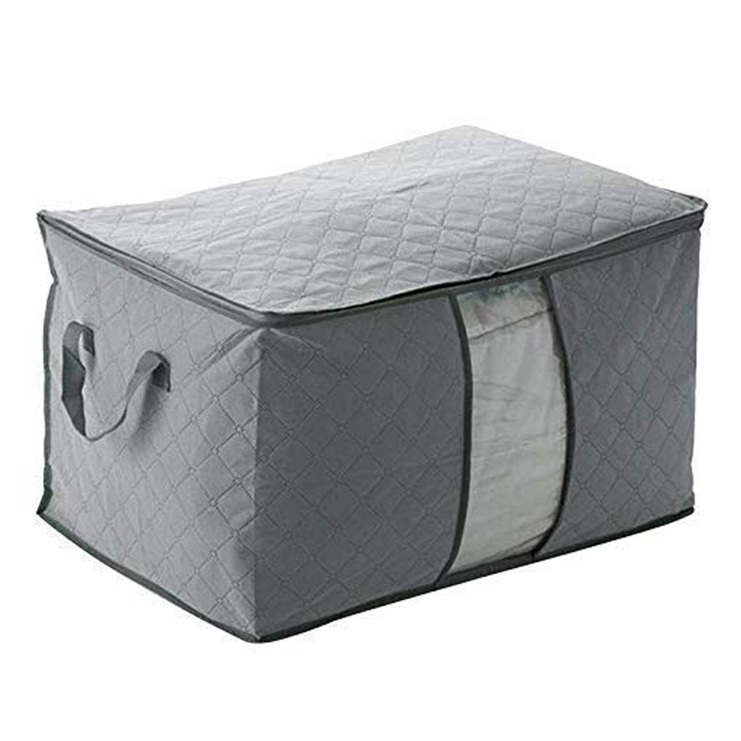 Premium Quilted Foldable Storage Bag With Transparent Window - warehousetech13