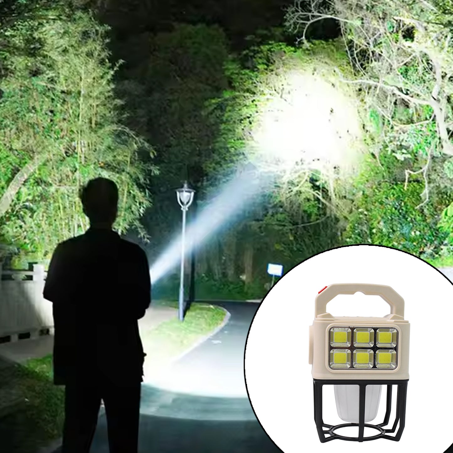 Solar Portable Camping Lantern 3 Light Modes Camping Lantern - warehousetech13