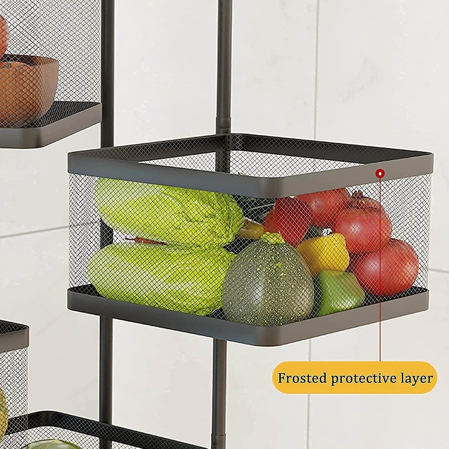 Metal High Qaulity Kitchen Trolley Kitchen Organizer Items And Kitchen Accessories Trolley With Wheels (4 Layer 3 Layer) - warehousetech13