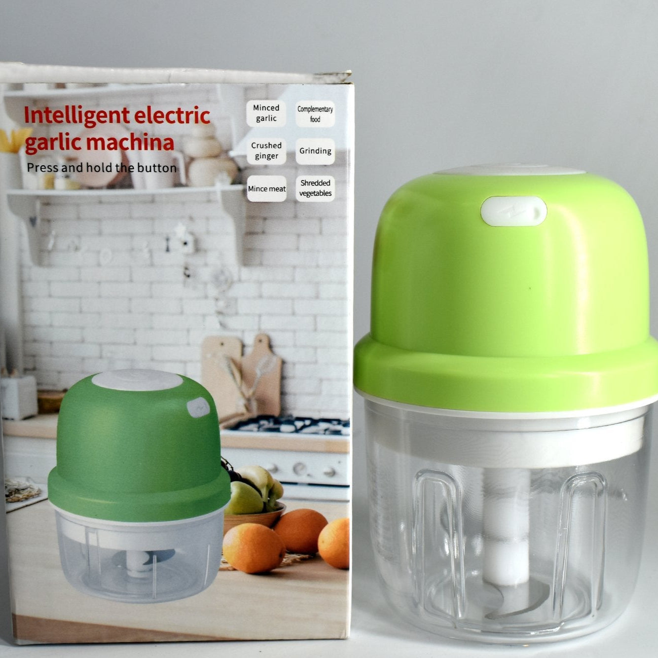 Portable Usb Rechargeable Electric Chopper Fruit Vegetable Onion Chopper Garlic Chopper - warehousetech13