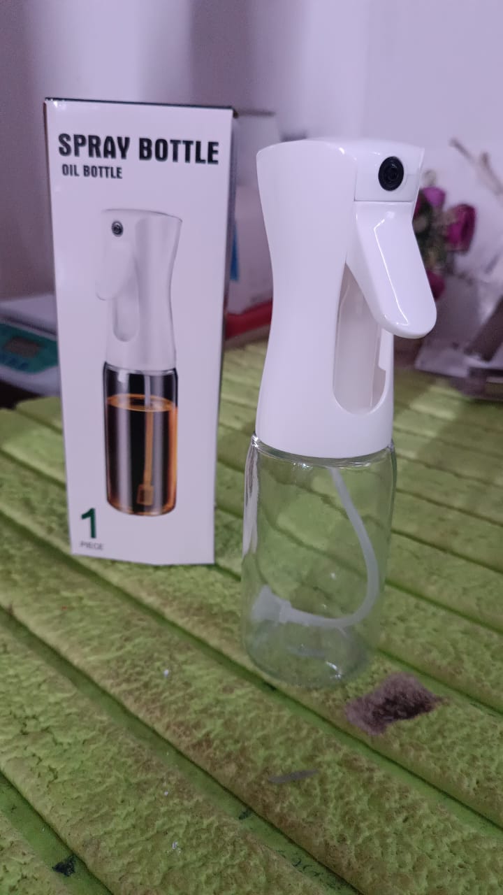 Glass Oil Dispenser Bottle Spray (1 Pc 200 Ml Approx) - warehousetech13