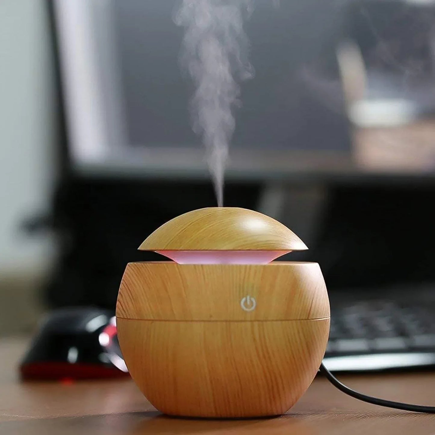 Ultrasonic Aromatherapy Humidifier Usb Desktop (130 Ml 1 Pc) - warehousetech13