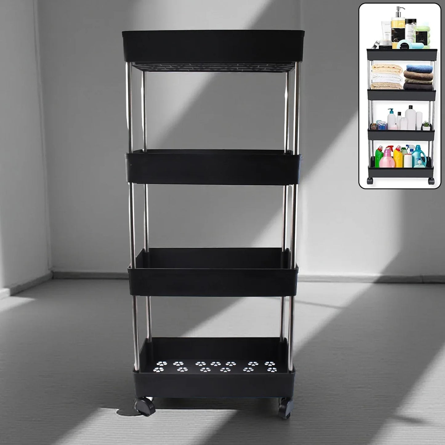 Movable Storage Rack Trolley - warehousetech13