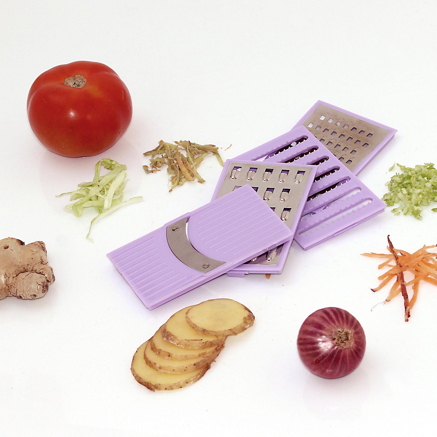 4 In 1 Plastic Vegetable And Fruit Grater And Slicer For Kitchen - warehousetech13