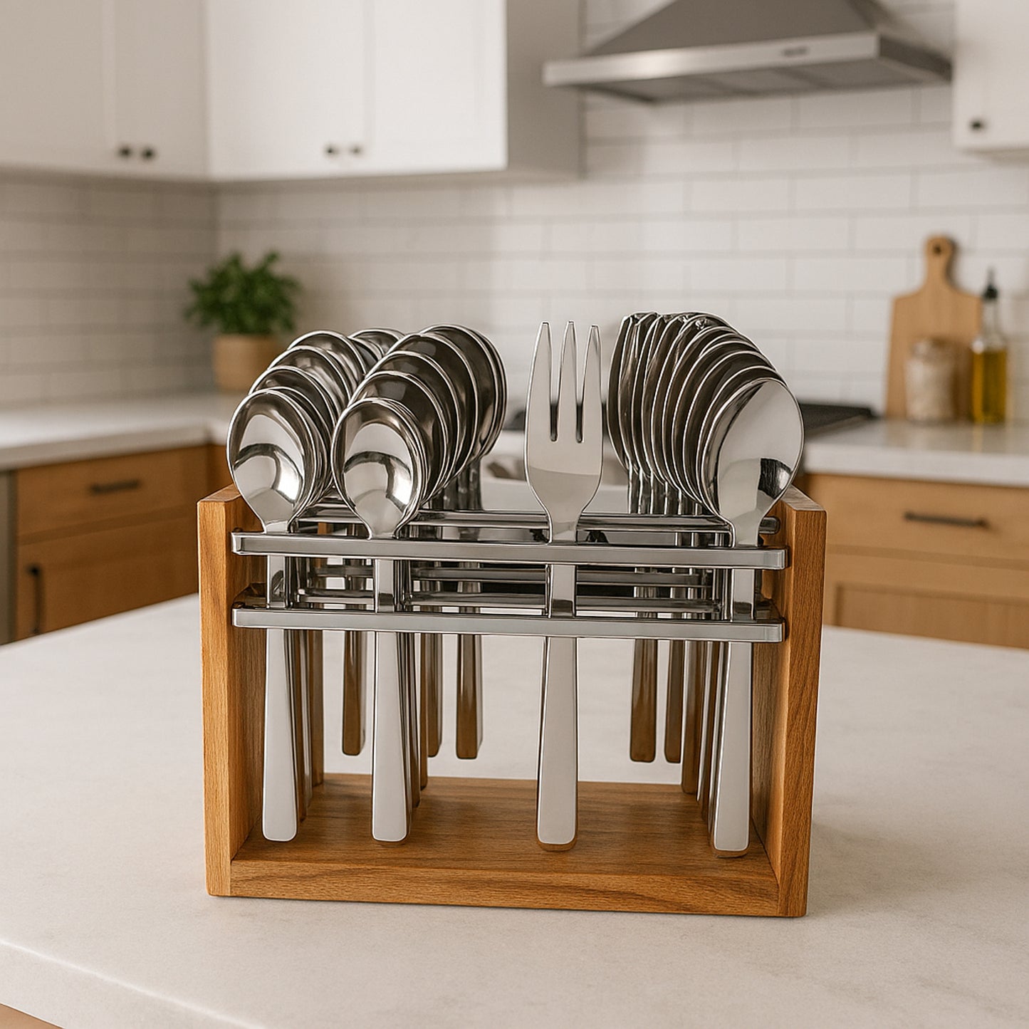 Apex Premium Stainless Steel Cutlery Set (24 Pc) - warehousetech13