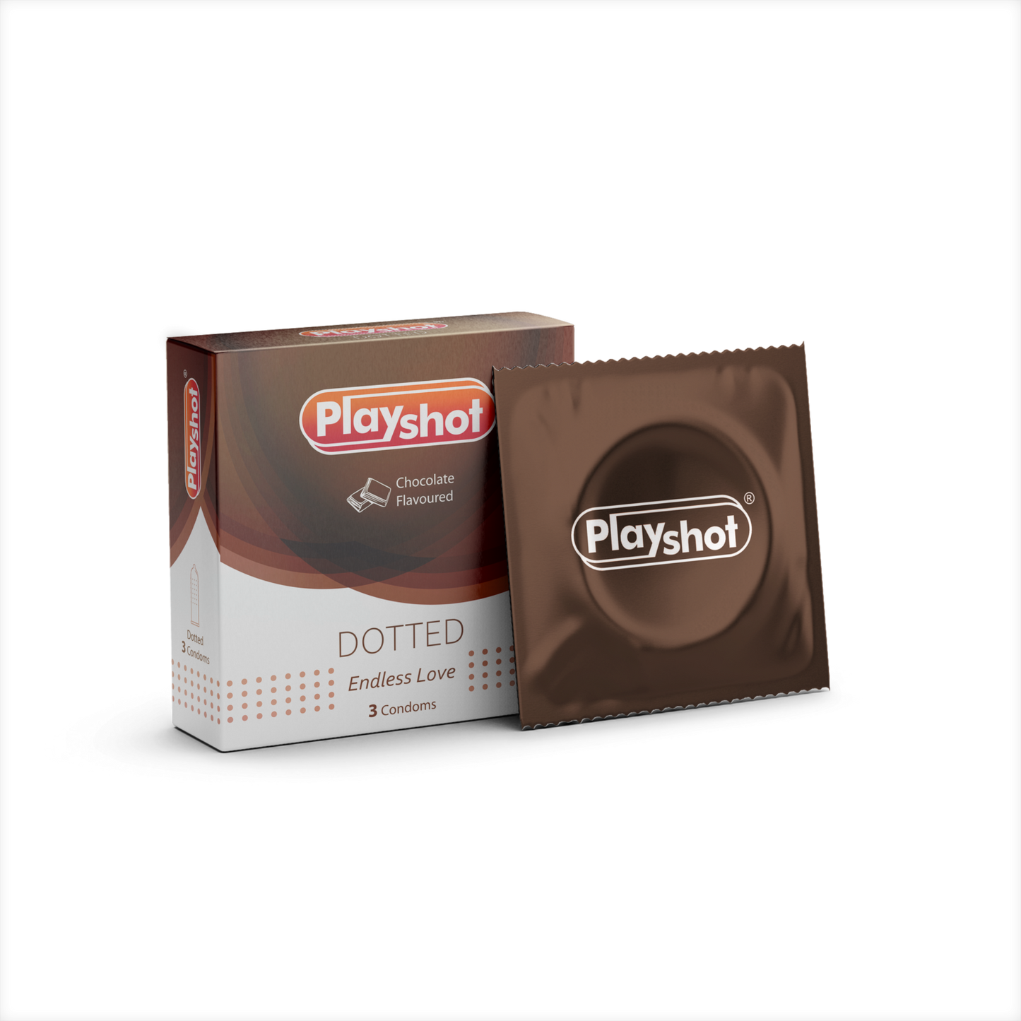 Luxurious Chocolate Flavor Dotted Condoms by Kaxxa Playshot
