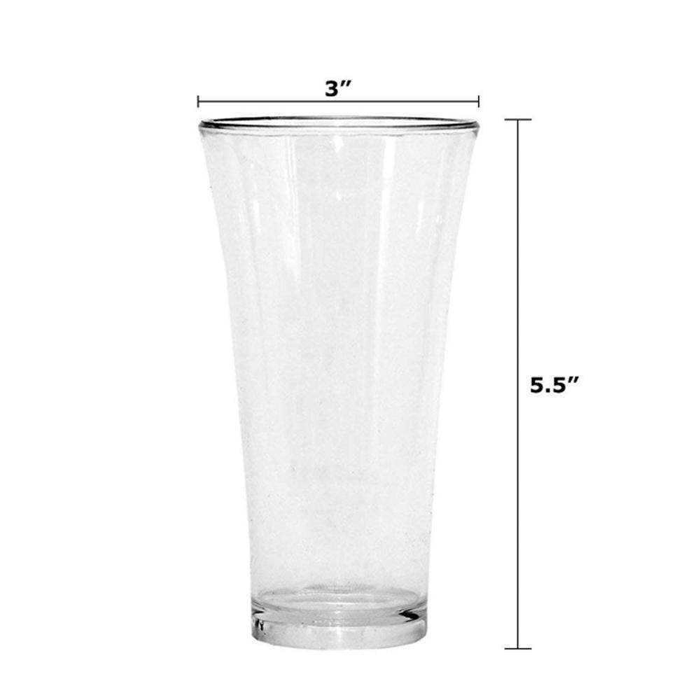 Stylish Look Plastic Juicy Glass Transparent Glasses Set 300ml (6pcs) - warehousetech13