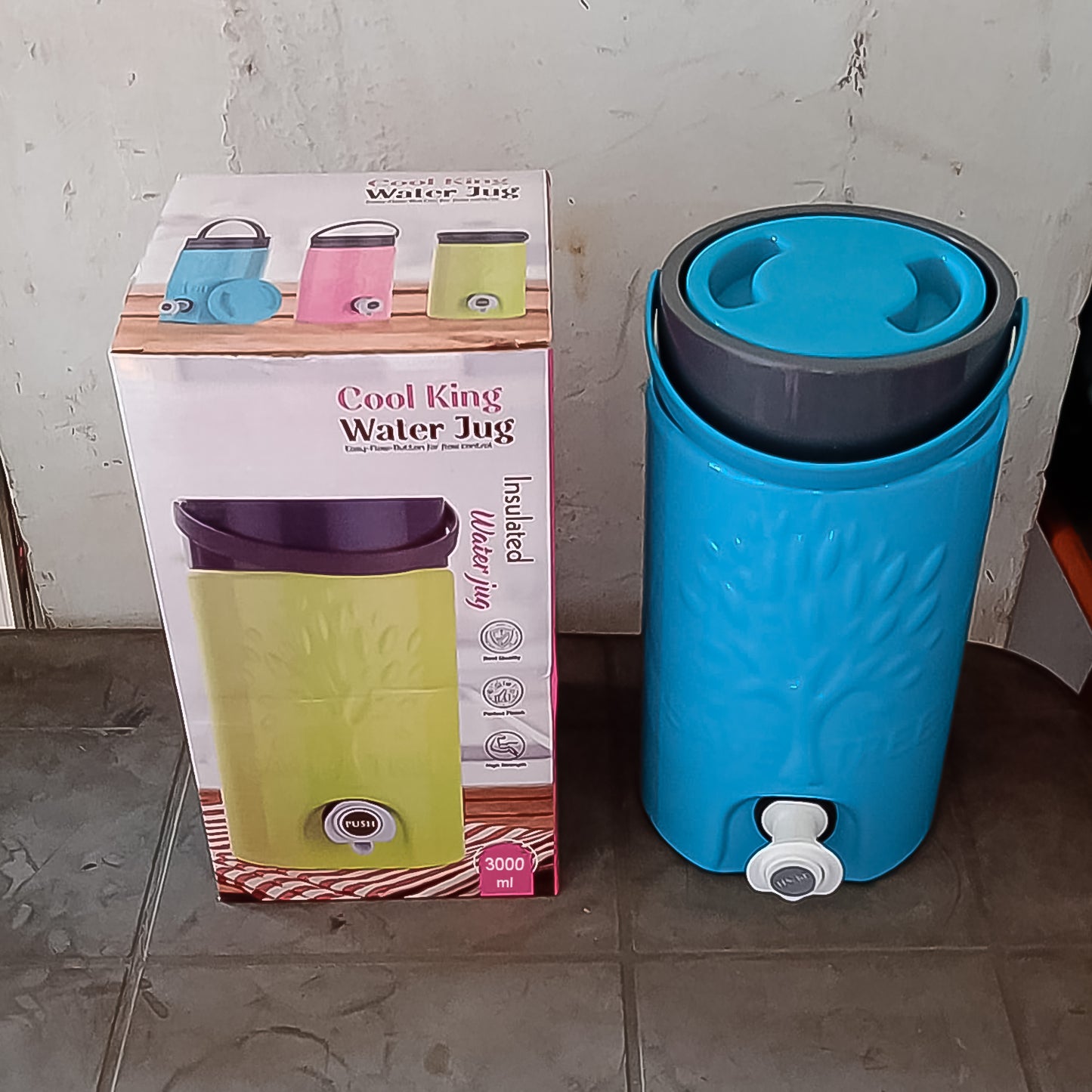 Insulated Plastic Water Rover Jug With A Sturdy Handle Water Jug Camper With Tap Plastic Insulated Water Water Storage Cool Water Storage For Home Travelling (3000 Ml) - warehousetech13