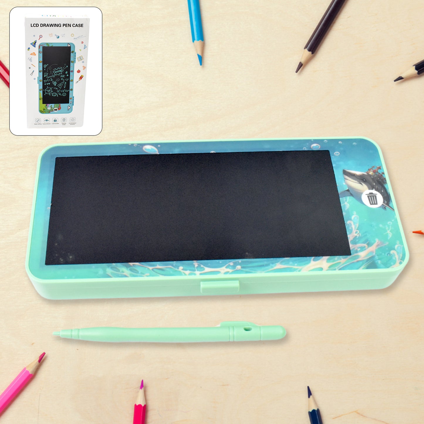 Lcd Drawing Pen Case Blue Colour (1 Pc) - warehousetech13