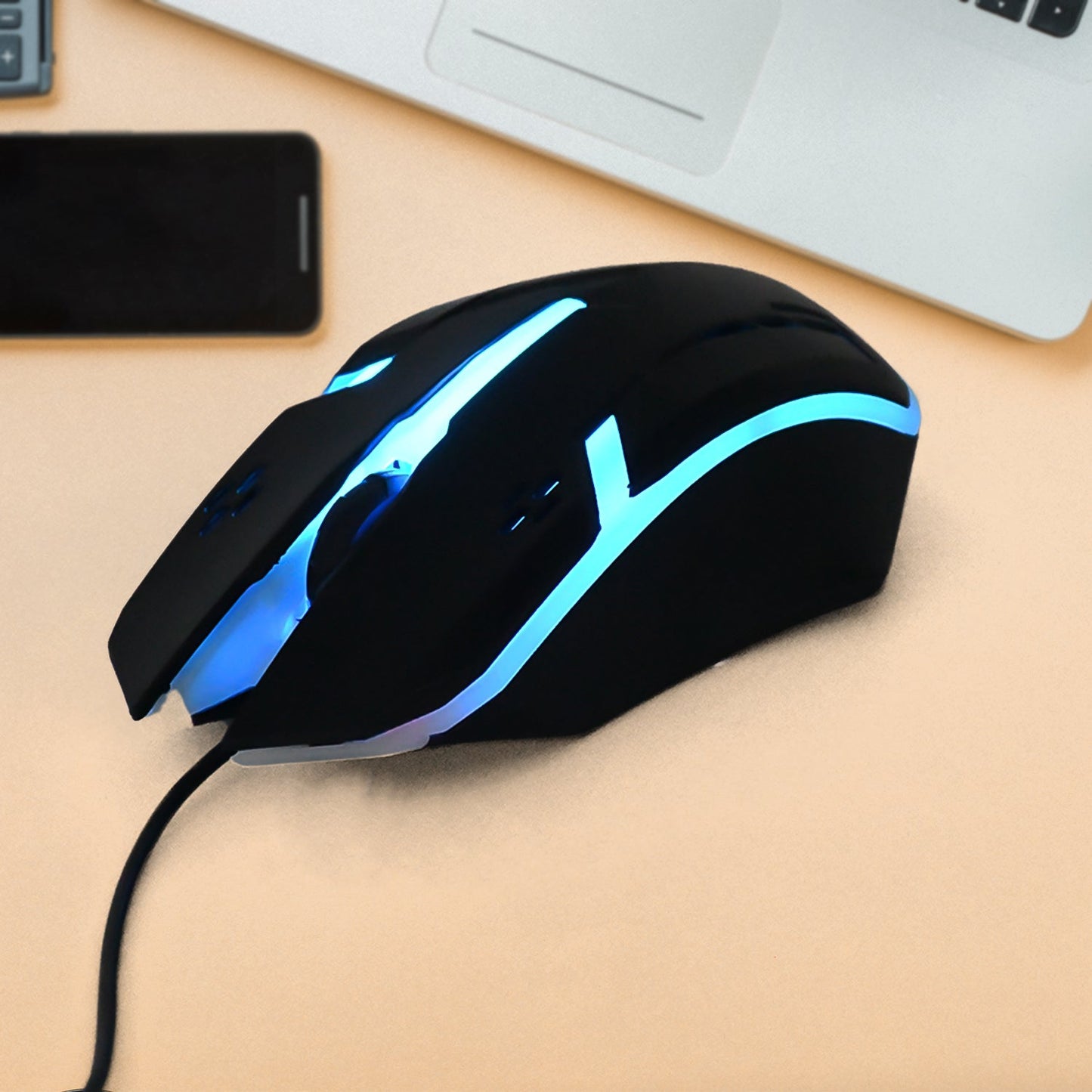 Computer Laptop Usb Wired Optical Mouse (1 Pc) - warehousetech13