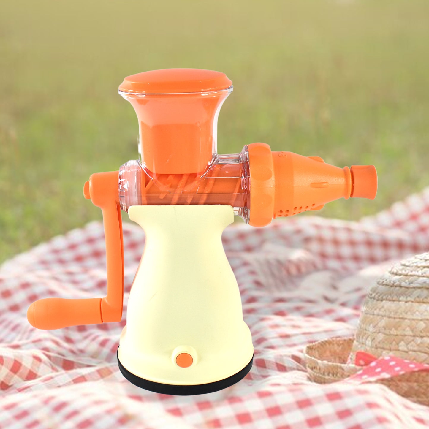 Manual Carrot And Fruit Juicer With 1 Pc Glass - warehousetech13