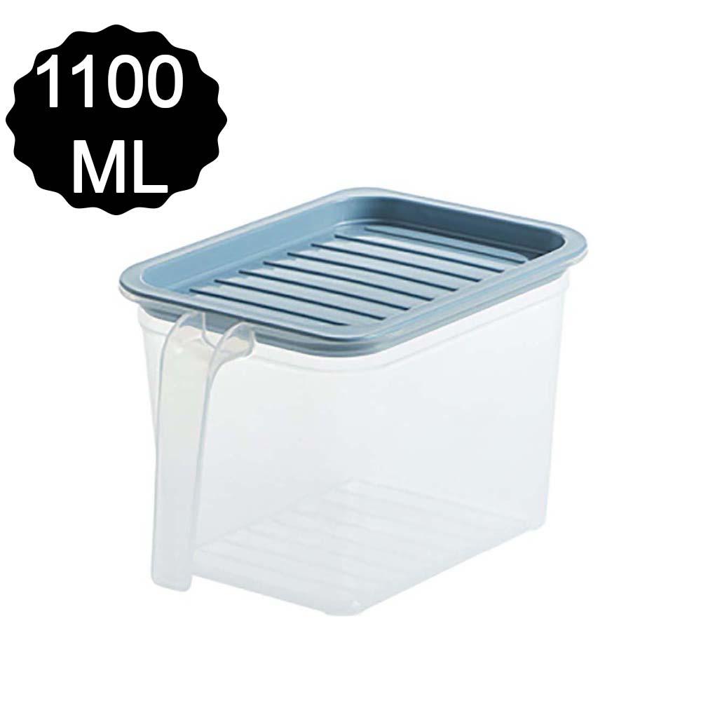 Air Tight Unbreakable Big Size 1100 Ml Square Shape Kitchen Storage Container (Set Of 6) - warehousetech13