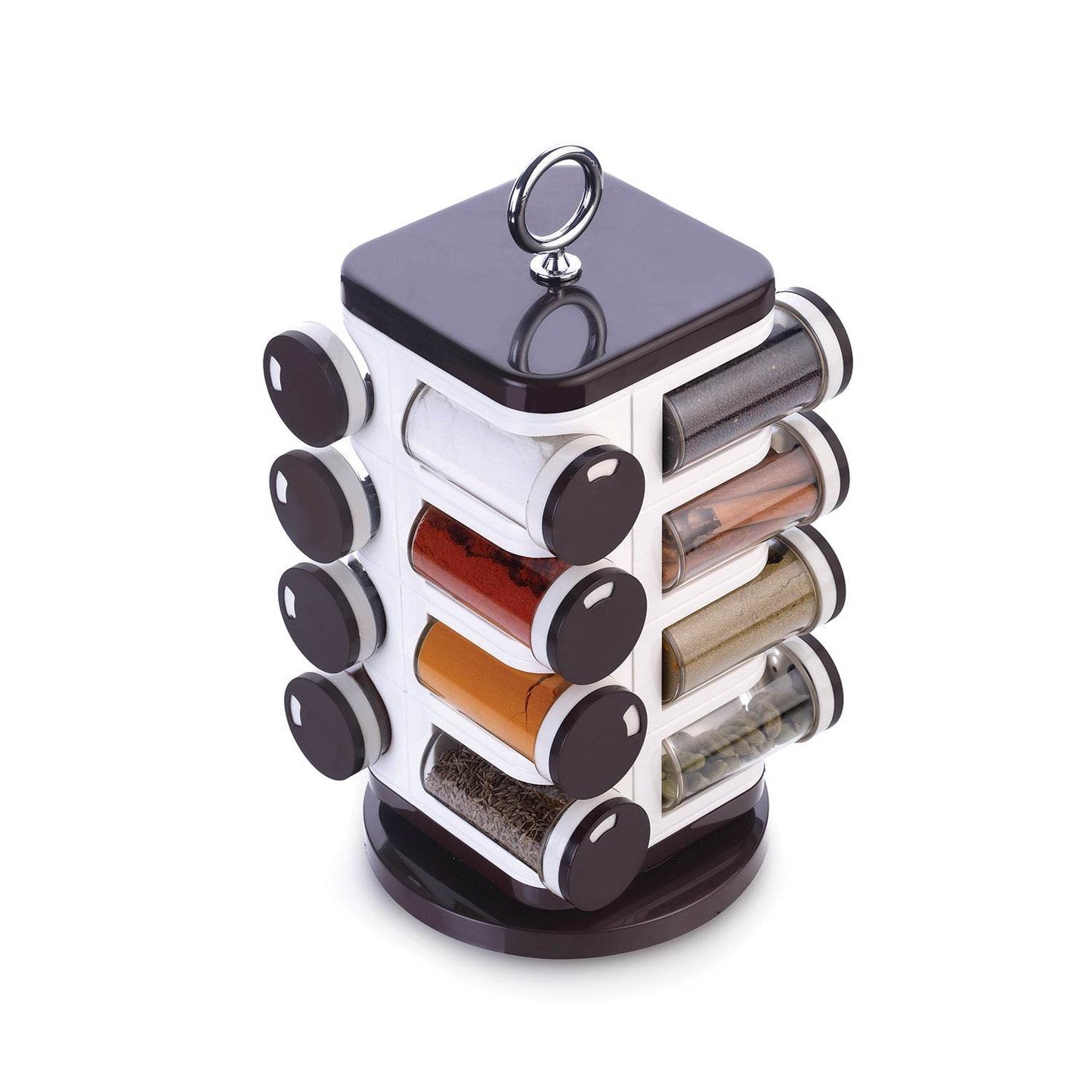 Ganesh Multipurpose Revolving Spice Rack With 16 Pcs Dispenser Each 100 Ml - warehousetech13