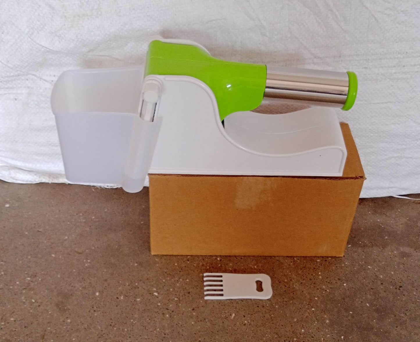 Virgin Plastic French Fry Chipser Potato Chipserpotato Slicer With Container - warehousetech13