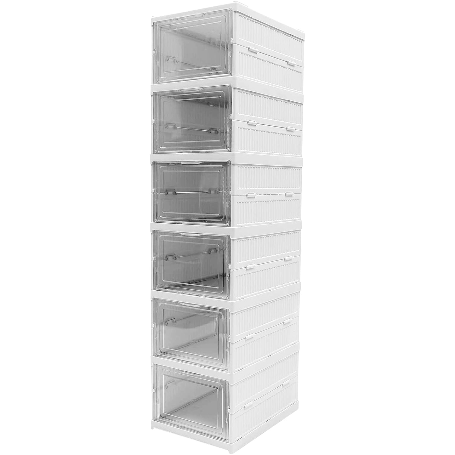 Stackable Multifunctional Storage For Clothes Foldable Drawer Shelf Basket Utility Cart Rack Storage Organizer Cart For Kitchen Pantry Closet Bedroom Bathroom Laundry (6 Layer 1 Pc) - warehousetech13