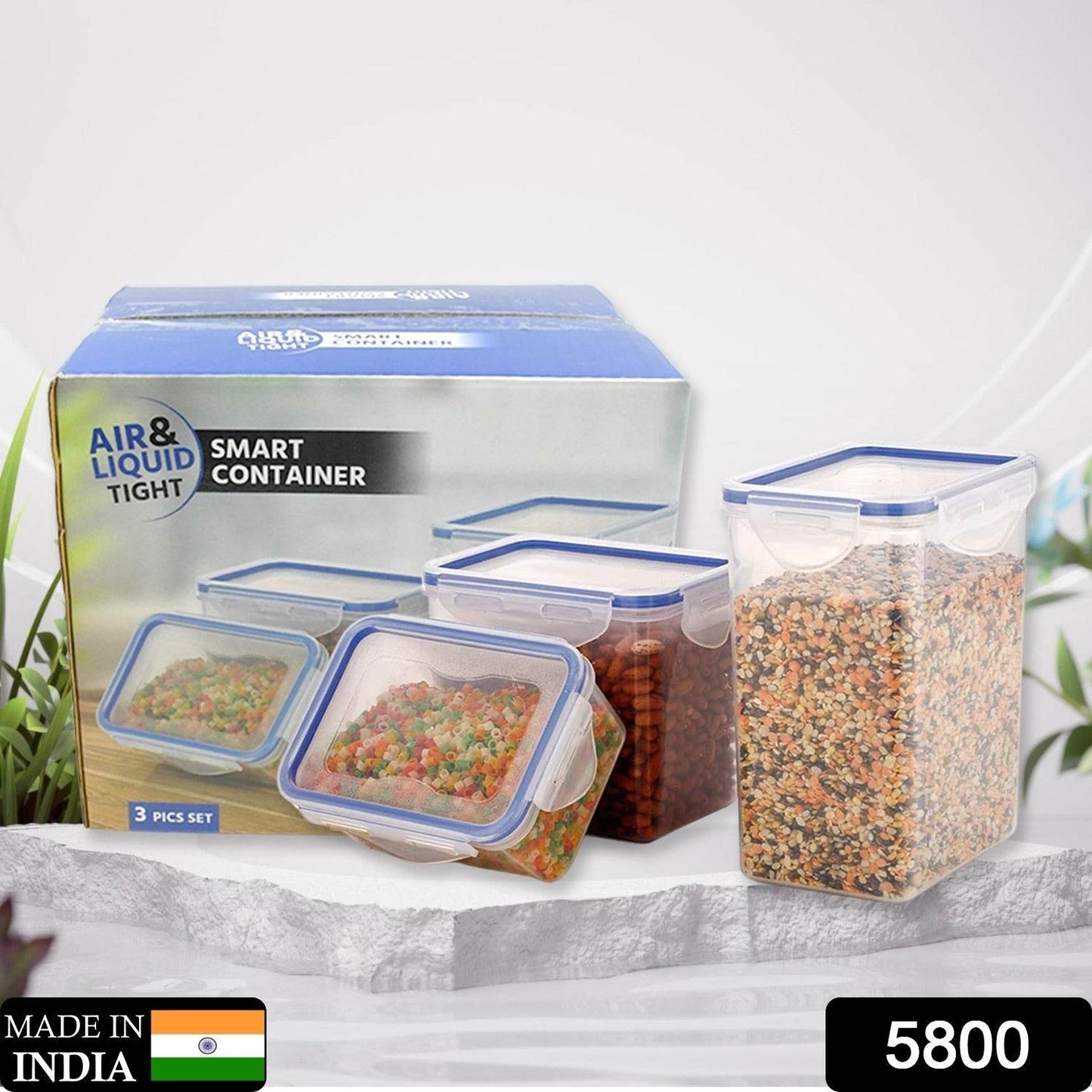 Classics Rectangular Plastic Airtight Food Storage Containers With Leak Proof Locking Lid Storage Container - warehousetech13