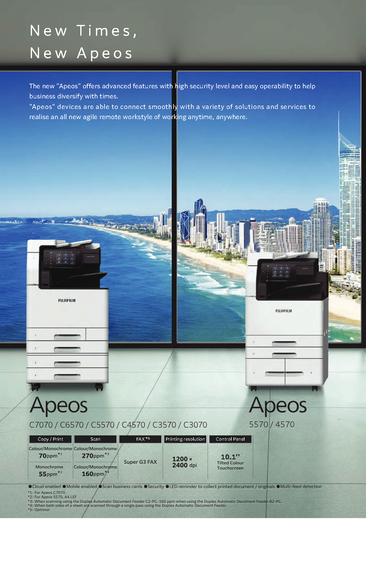 Fujifilm Apeos C3570/C4570/C5570 - A3 Colour Multifunction Printer
